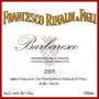 Francesco Rinaldi & Figli Barbaresco 2005 Front Label