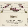 Vietti Barbera d'Alba Tre Vigne 2010 Front Label