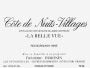 Frederic Esmonin Cote de Nuits-Villages La Belle Vue 2014 Front Label