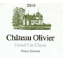 Chateau Olivier Blanc 2010 Front Label