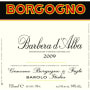 Borgogno Barbera d'Alba 2009 Front Label