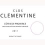 Clos Clementine Cotes de Provence Rose 2011 Front Label