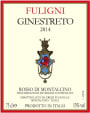 Fuligni Ginestreto Rosso di Montalcino 2014 Front Label