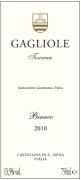 Gagliole Toscana Bianco 2010 Front Label