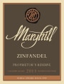 Maryhill Proprietor's Reserve Zinfandel 2013 Front Label