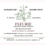 Duboeuf Fleurie Domaine des Quatre Vents 2011 Front Label