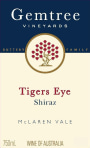 Gemtree Vineyards Tigers Eye Shiraz 2013 Front Label