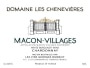 Duboeuf Macon-Villages Domaine les Chenevieres 2014 Front Label