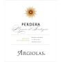Argiolas Perdera 2010 Front Label