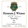 Hermann J. Wiemer Dry Riesling 2012 Front Label