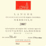 Giovanni Almondo Langhe Nebbiolo 2007 Front Label