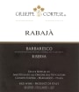 Giuseppe Cortese Rabaja Barbaresco Riserva 2001 Front Label