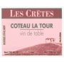 Les Cretes Coteau La Tour 2008 Front Label