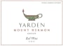 Golan Heights Mount Hermon Yarden Red 2011 Front Label