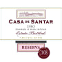Casa de Santar Dao Red Reserva 2008 Front Label