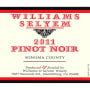 Williams Selyem Sonoma County Pinot Noir 2011 Front Label