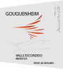 Gouguenheim Valle Escondido Malbec Rose 2014 Front Label