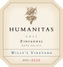 Humanitas Willy's Vineyard Zinfandel 2011 Front Label
