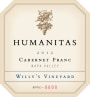 Humanitas Willy's Vineyard Cabernet Franc 2012 Front Label