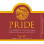 Pride Mountain Vineyards Syrah 2010 Front Label