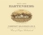 Hartenberg Cabernet Sauvignon 2013 Front Label