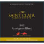 Saint Clair Premium Sauvignon Blanc 2012 Front Label