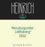 Heinrich Leithaberg Weissburgunder 2010 Front Label