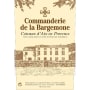 Commanderie de la Bargemone Coteaux d'Aix en Provence Rose 2012 Front Label