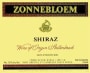 Zonnebloem Shiraz 1998 Front Label