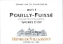Henri de Villamont Pouilly-Fuisse Grumes D'Or 2011 Front Label