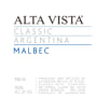 Alta Vista Classic Malbec 2012 Front Label