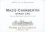 Henri de Villamont Mazis-Chambertin Grand Cru 2008 Front Label