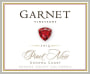Garnet Sonoma Coast Pinot Noir 2014  Front Label