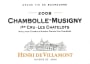 Henri de Villamont Chambolle-Musigny Les Chatelots Premier Cru 2008 Front Label