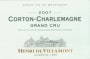Henri de Villamont Corton-Charlemagne Grand Cru 2007 Front Label