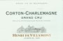 Henri de Villamont Corton-Charlemagne Grand Cru 2009 Front Label
