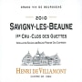 Henri de Villamont Savigny-Les-Beaune Clos Des Guettes 2010 Front Label