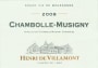 Henri de Villamont Chambolle-Musigny 2008 Front Label