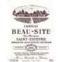 Chateau Beau-Site Saint-Estephe (slightly bin soiled labels) 1995 Front Label