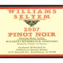 Williams Selyem Rochioli Riverblock Vineyard Pinot Noir 2007 Front Label
