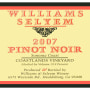 Williams Selyem Coastlands Pinot Noir 2007 Front Label