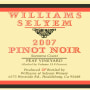 Williams Selyem Peay Vineyard Pinot Noir 2007 Front Label