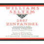 Williams Selyem Papera Vineyard Zinfandel 2007 Front Label