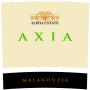 Alpha Estate Axia Malagouzia 2012 Front Label