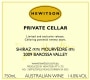 Hewitson Private Cellar Shiraz-Mourvedre 2009 Front Label