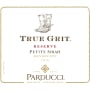 Parducci True Grit Reserve Petite Sirah 2010 Front Label