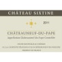 Chateau Sixtine Chateauneuf-du-Pape 2011 Front Label