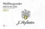 J. Hofstatter Alto Adige Pinot Bianco Weissburgunder 2013 Front Label