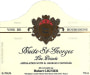 Hubert Lignier Nuits-St-Georges Les Poisets 2013 Front Label