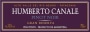 H. Canale Gran Reserva Pinot Noir 2009 Front Label
